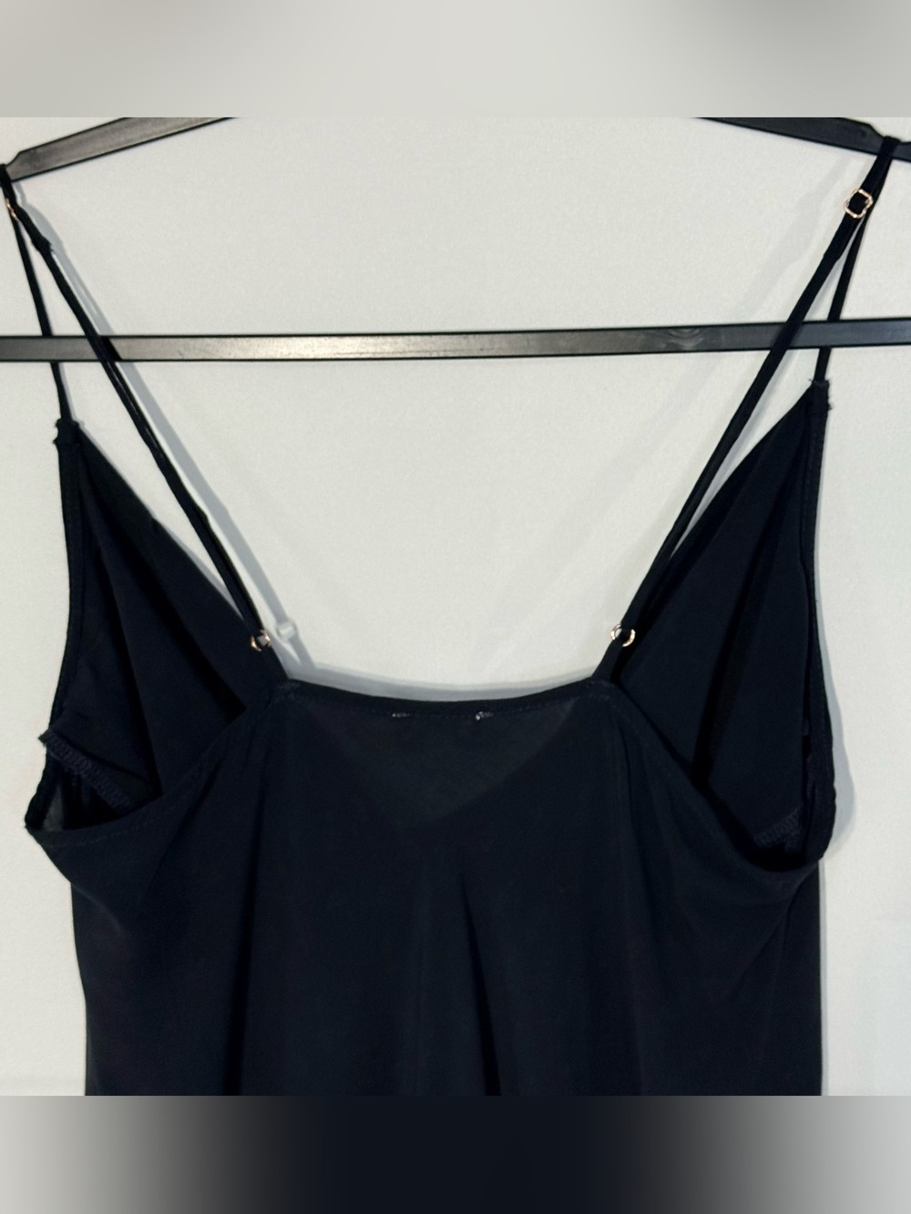 Itimately Free People Black Cowl Neck Slip Dress Ruffle Hem Size S - Picture 5 of 10